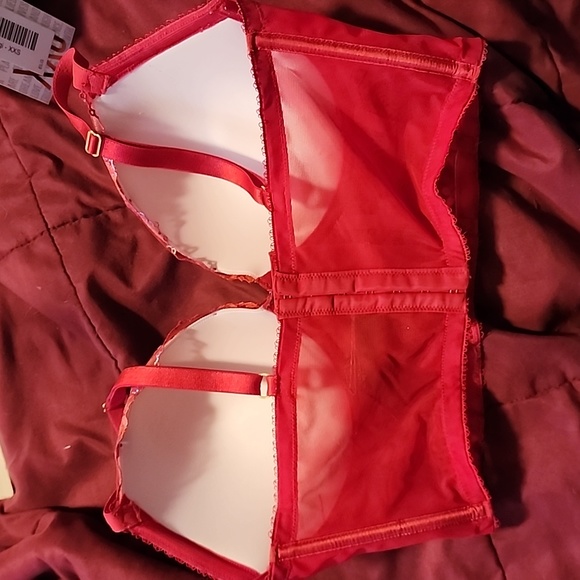 VS pushup floral embroidered corset top 38DD - Picture 3 of 3